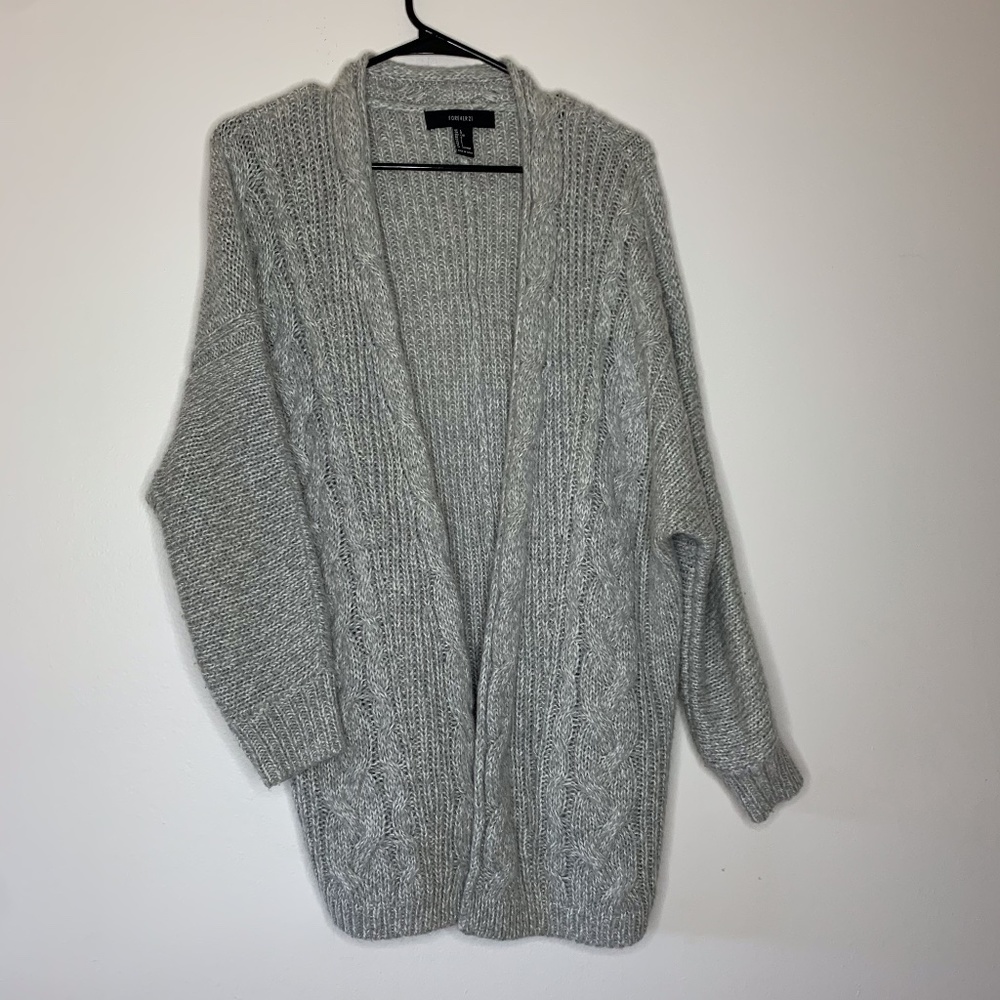 Grey cardigan
